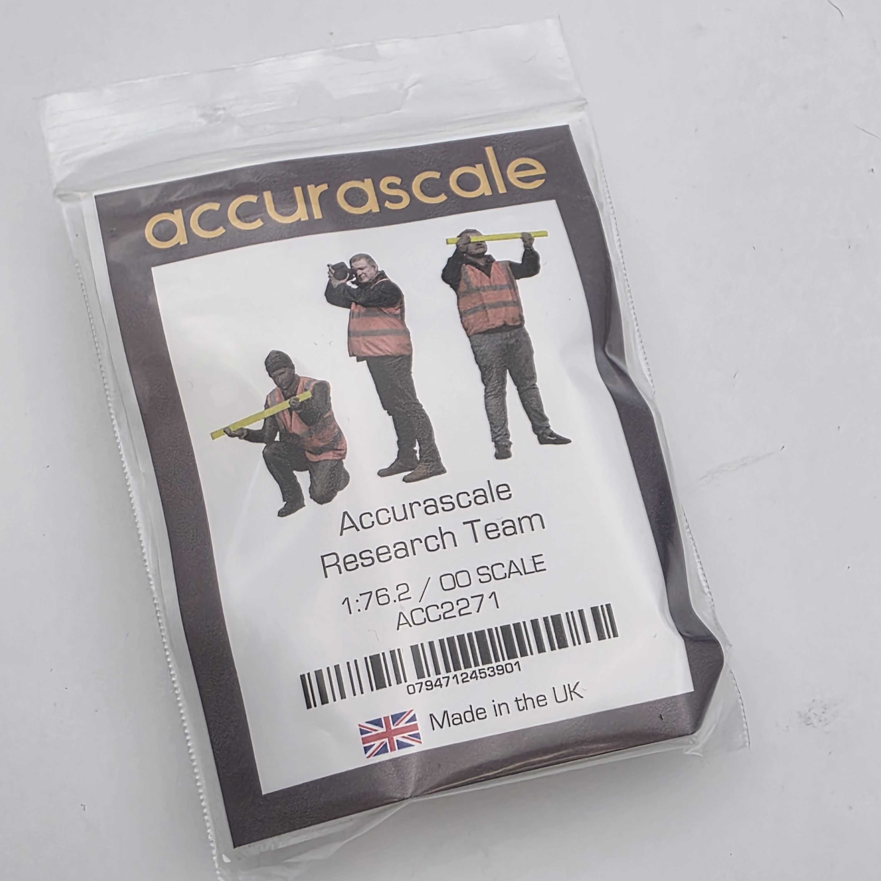 Accurascale Research Team - Three Figure Pack - OO (1/76.) skala