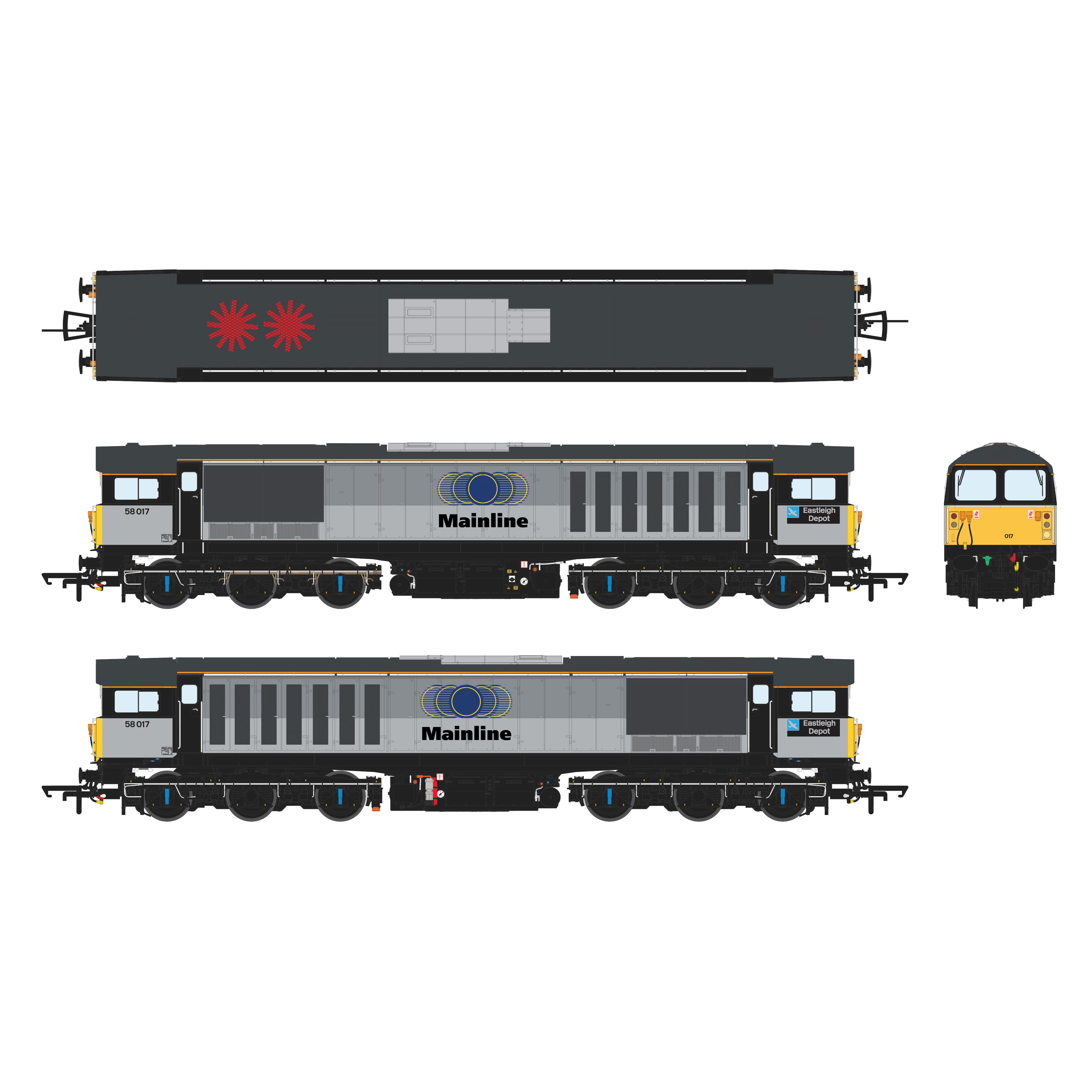 Baureihe 58 - Hauptstrecke Grau - 58017 - Mit DCC-Sound ausgestattet