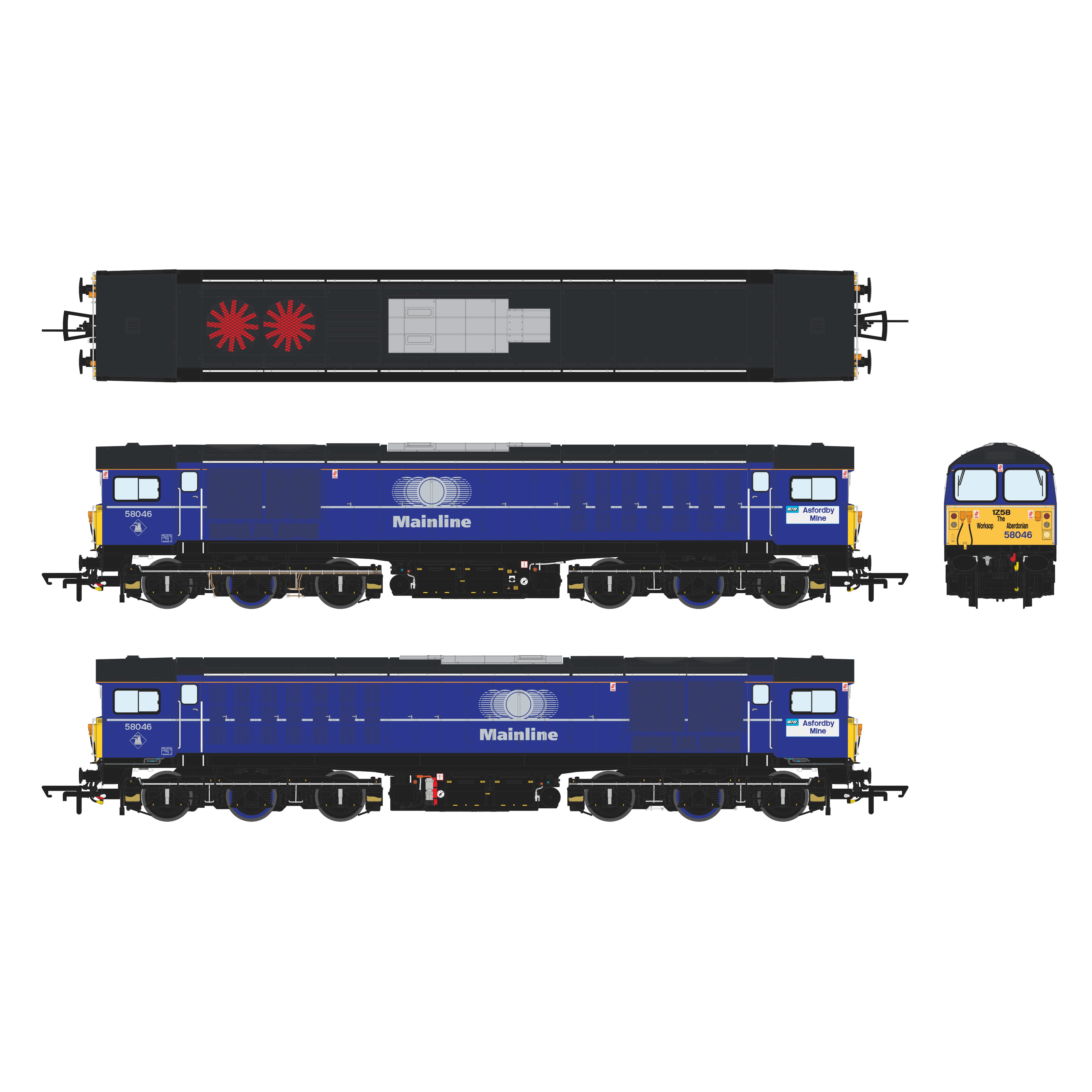 Baureihe 58 - Mainline Blau - 58046 - Mit DCC-Sound ausgestattet