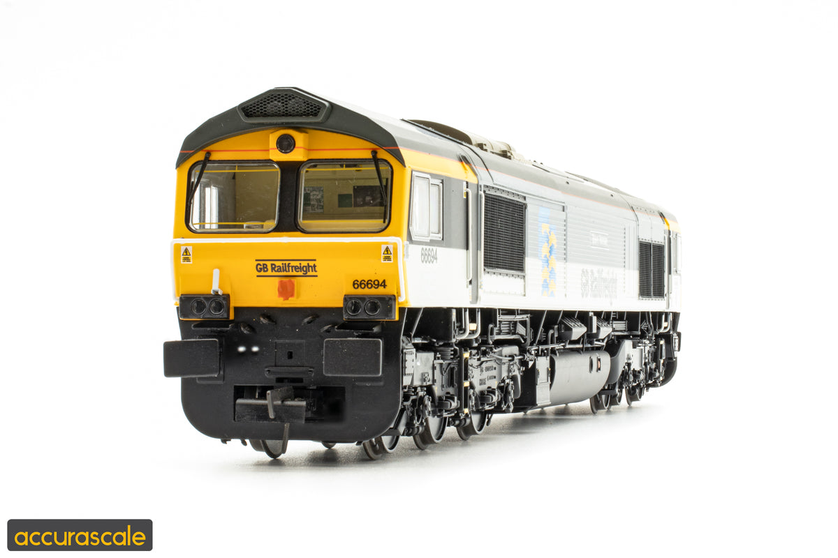 Class 66 - GBRF Triple Grey - 66694 - DCC Sound Fitted