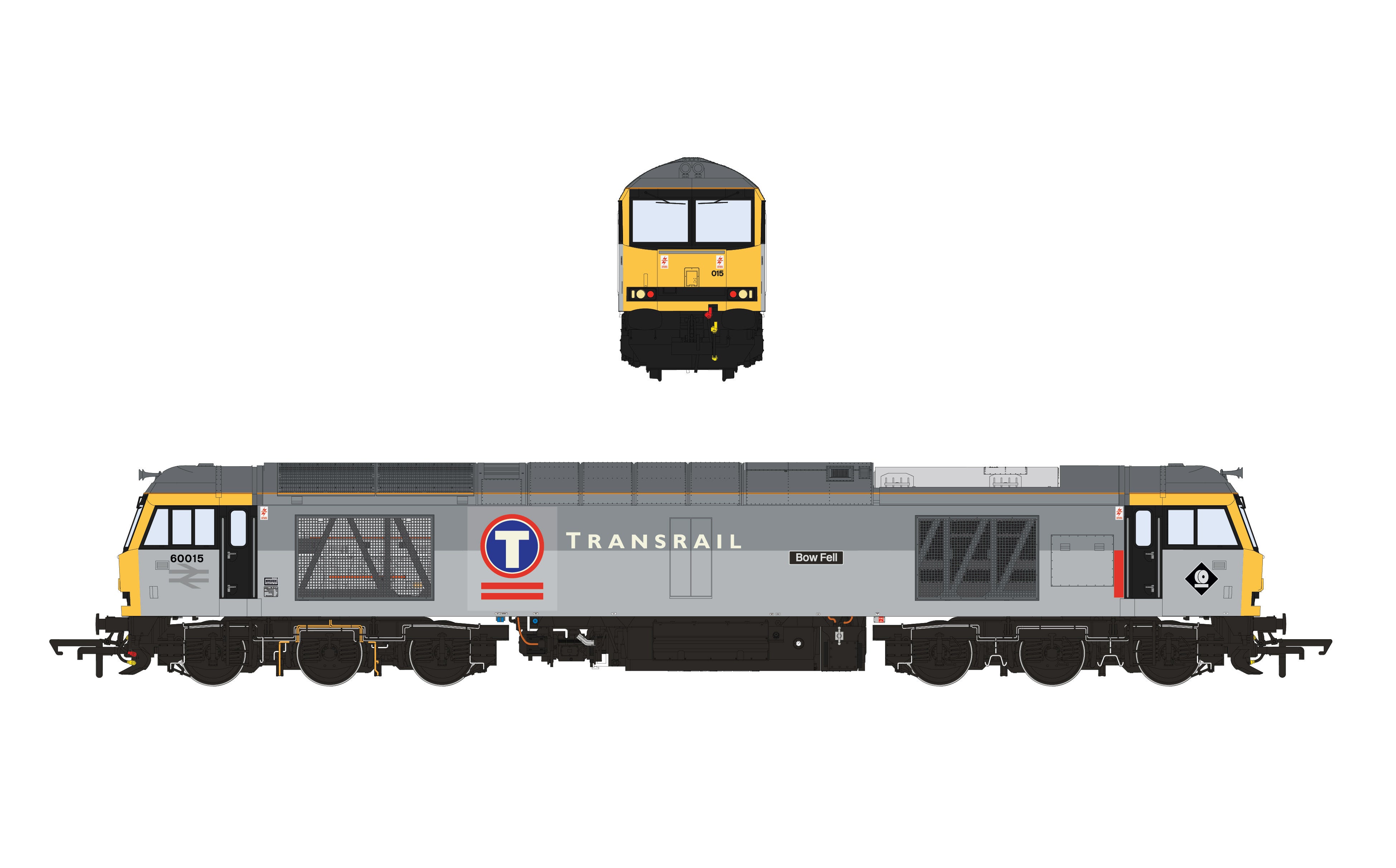 Class 60 - Transrail Grey - 60015 - DCC Sound Fitted