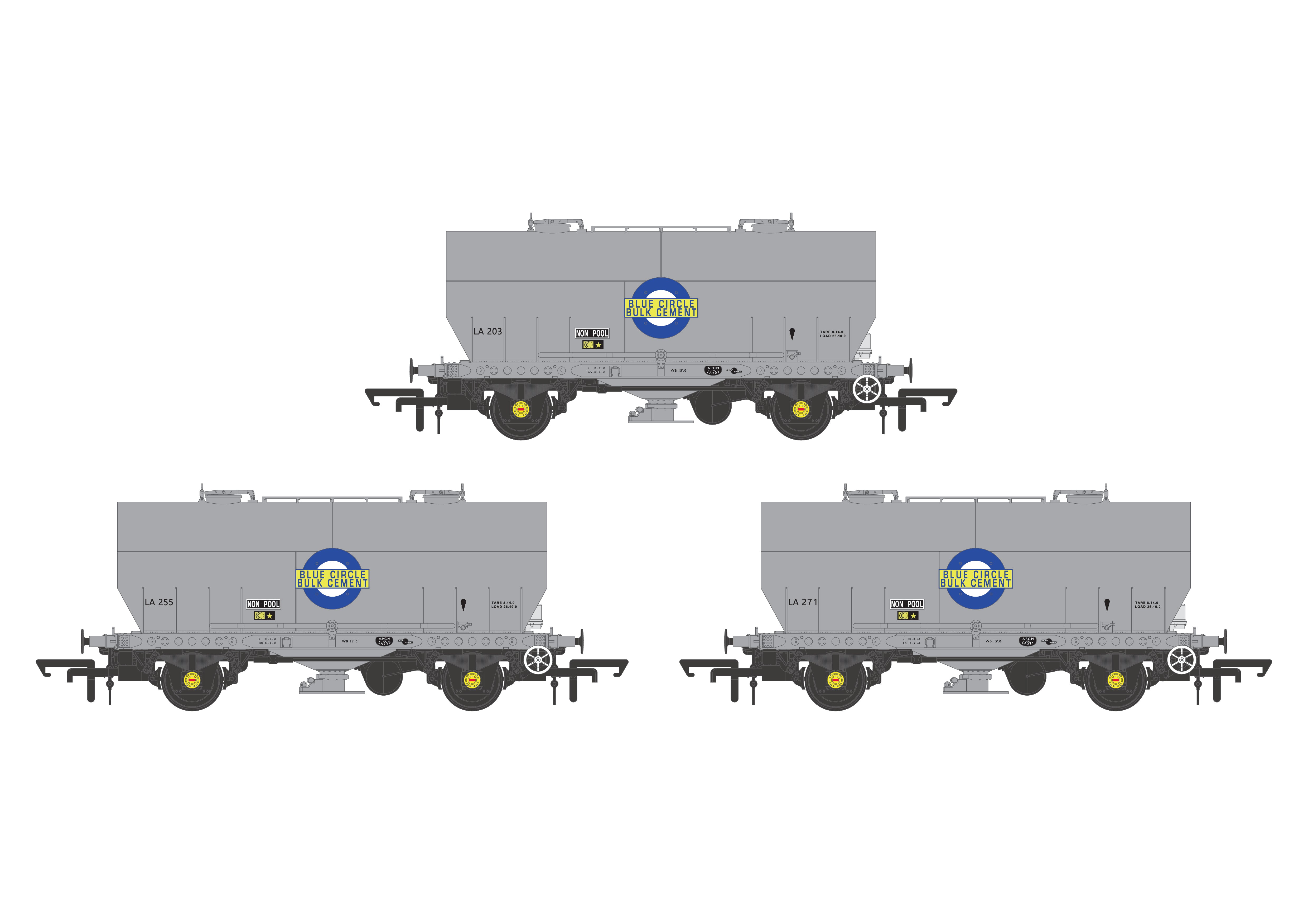 APCM Cemflo/PCV Pulvercementvogn - Blue Circle Cement - Pakke 1