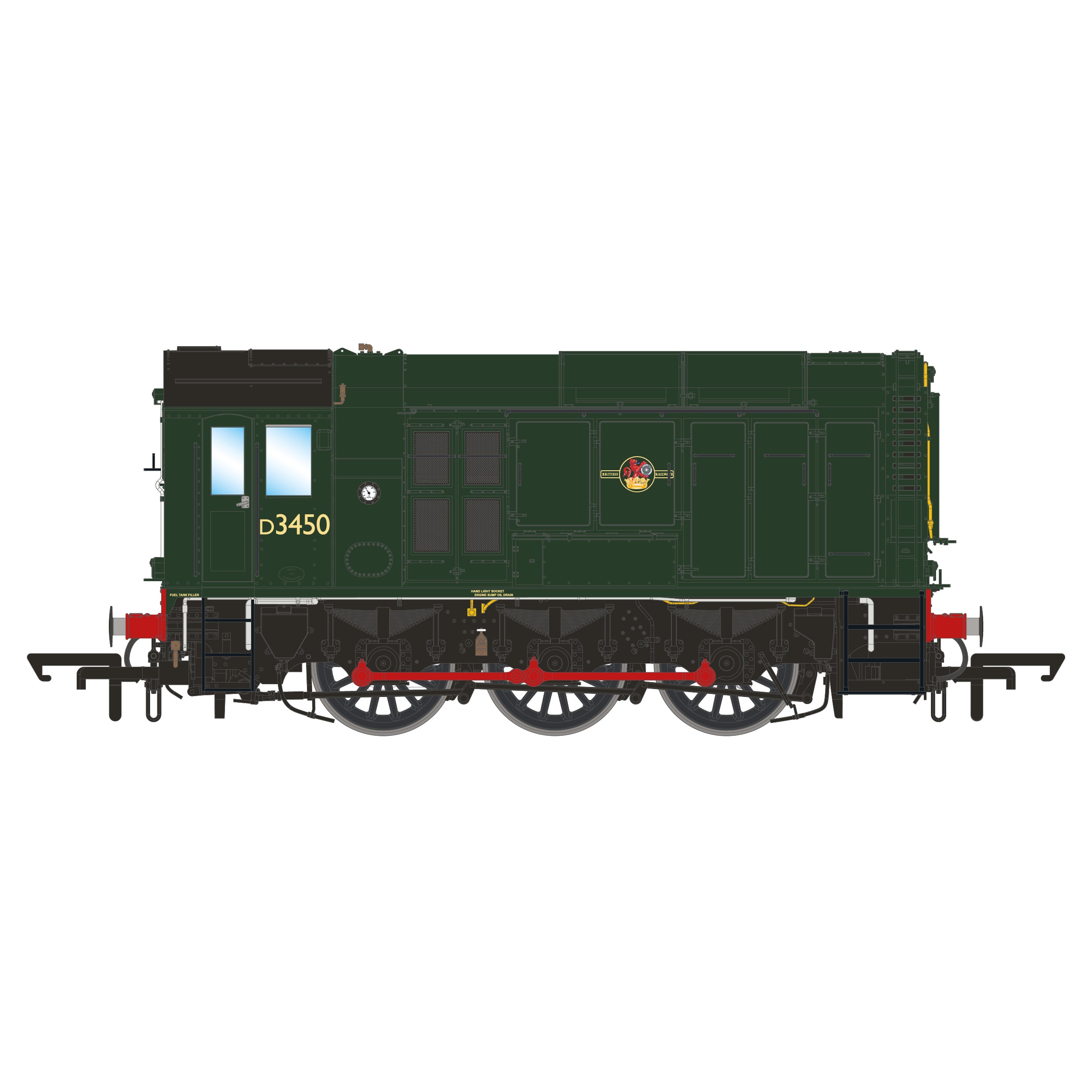 BR Class 10 - BR Green - D3450 - DCC Sound