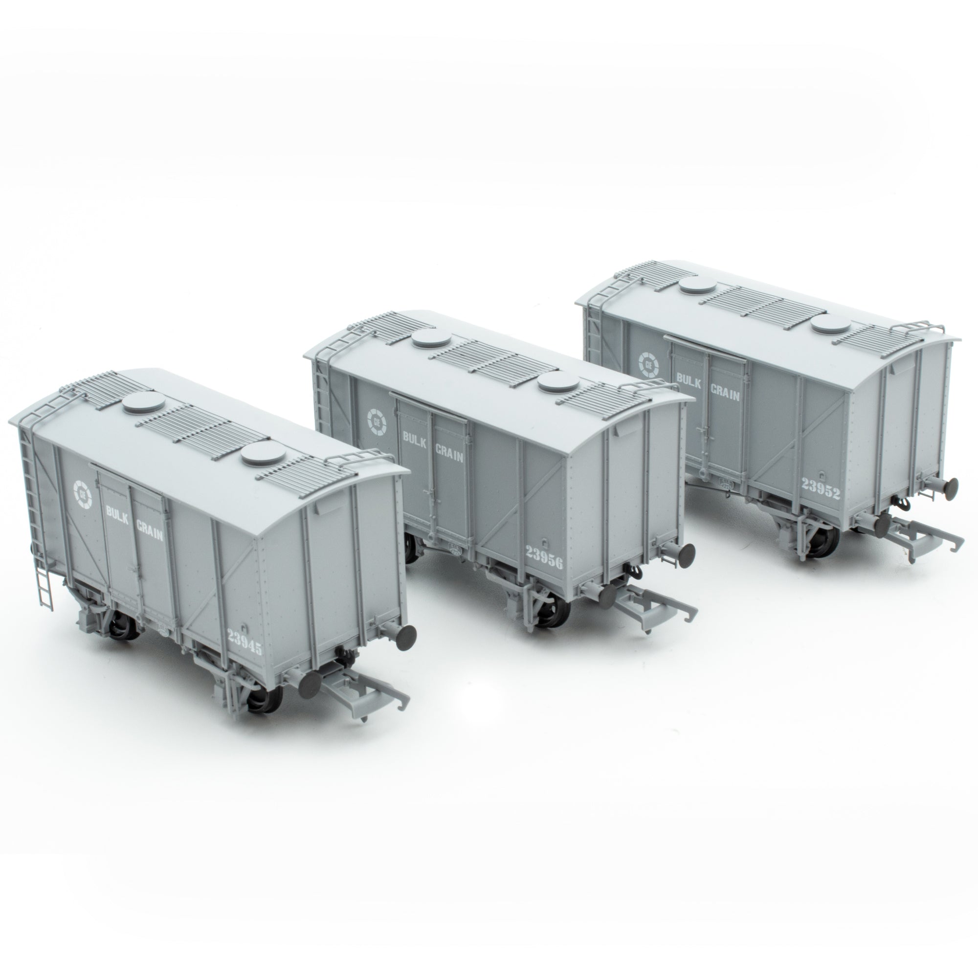 CIE Bulleid Bulk Grain Wagon - Grey (CIE Roundel era) - Pack 1