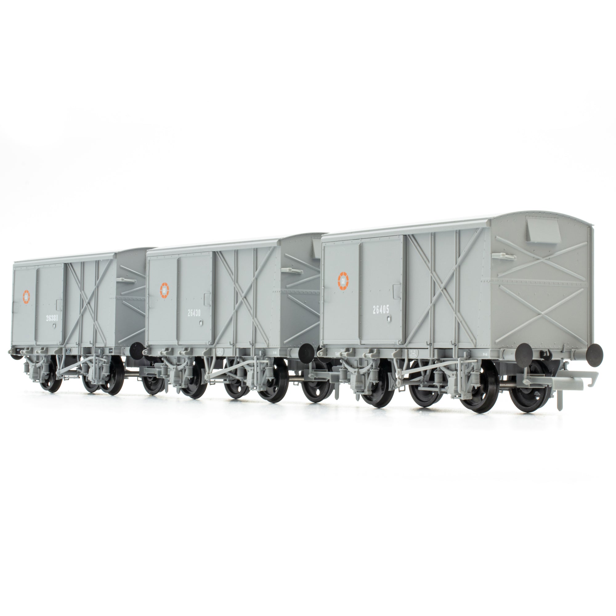 CIE Bulleid Pallet Van - Grey (CIE roundel era) - Pack 2