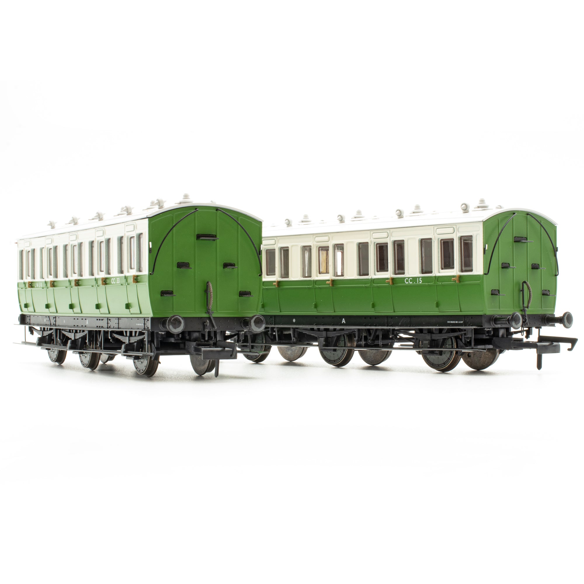 Genesis 6w - LNER Camping Coaches Green/Cream - Twin Pack J