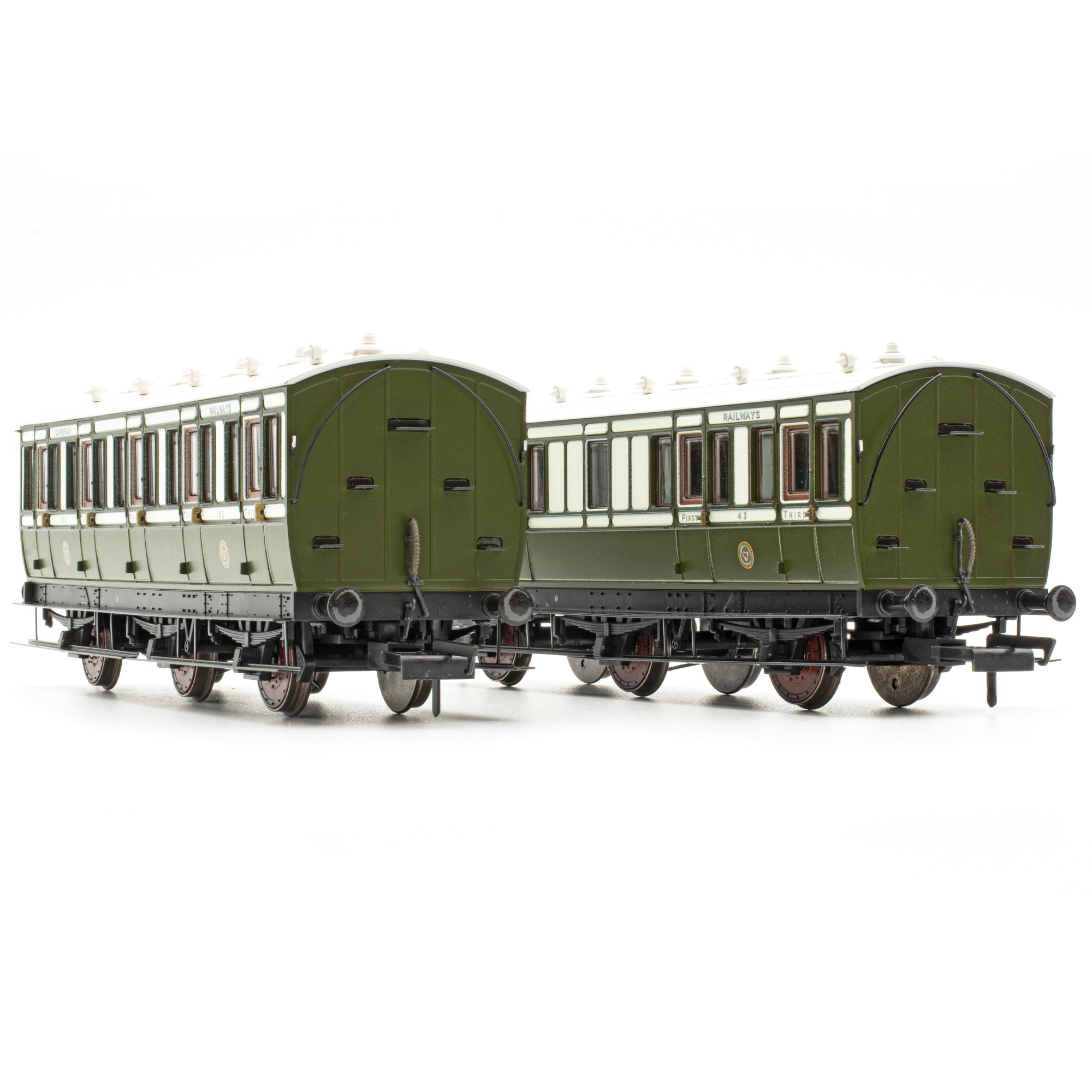 Genesis 6w - Cambrian Railways Lined Bronze Green/Cream - Twin Pack H