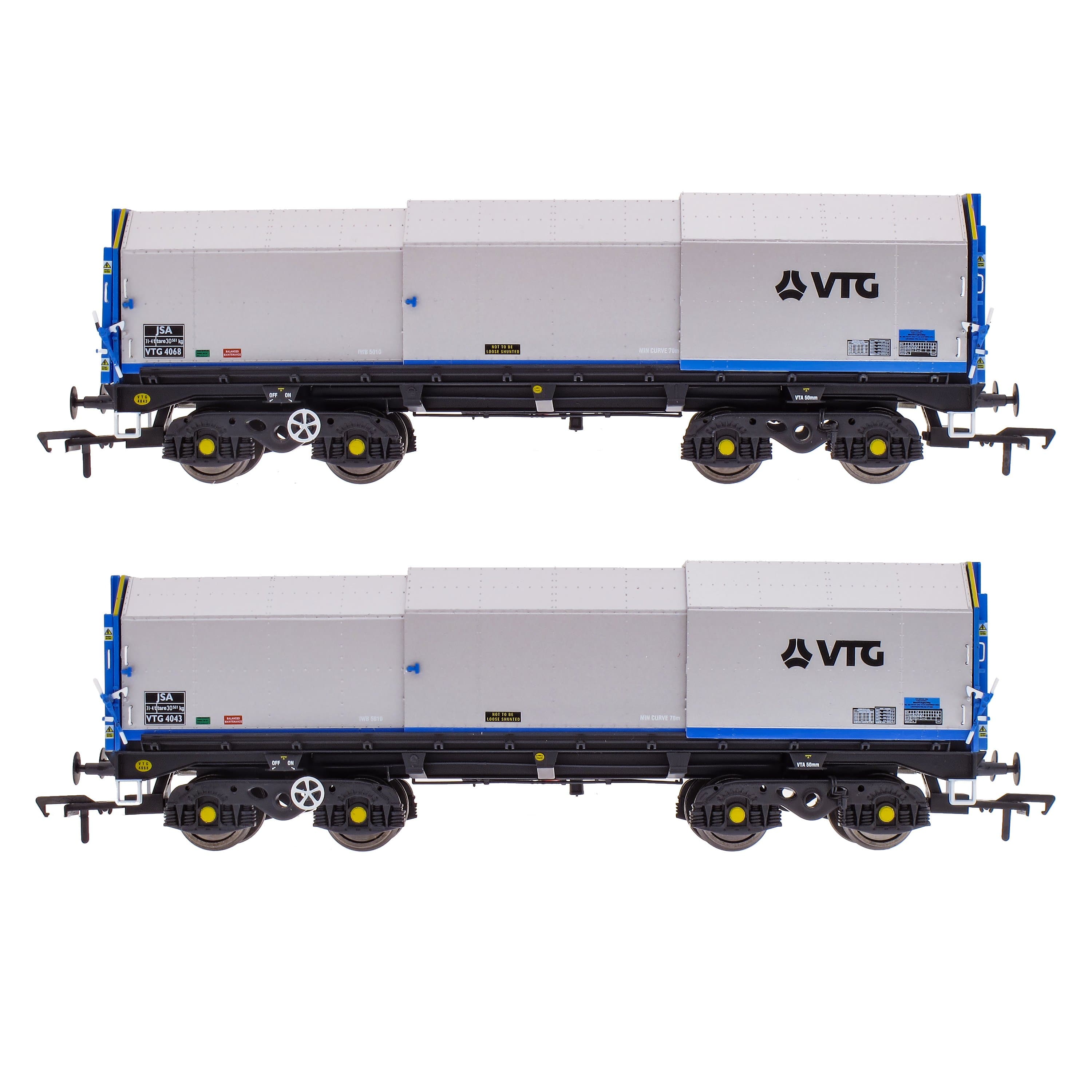 JSA Bogie Covered Steel Wagon Twin Pack - VTG 2