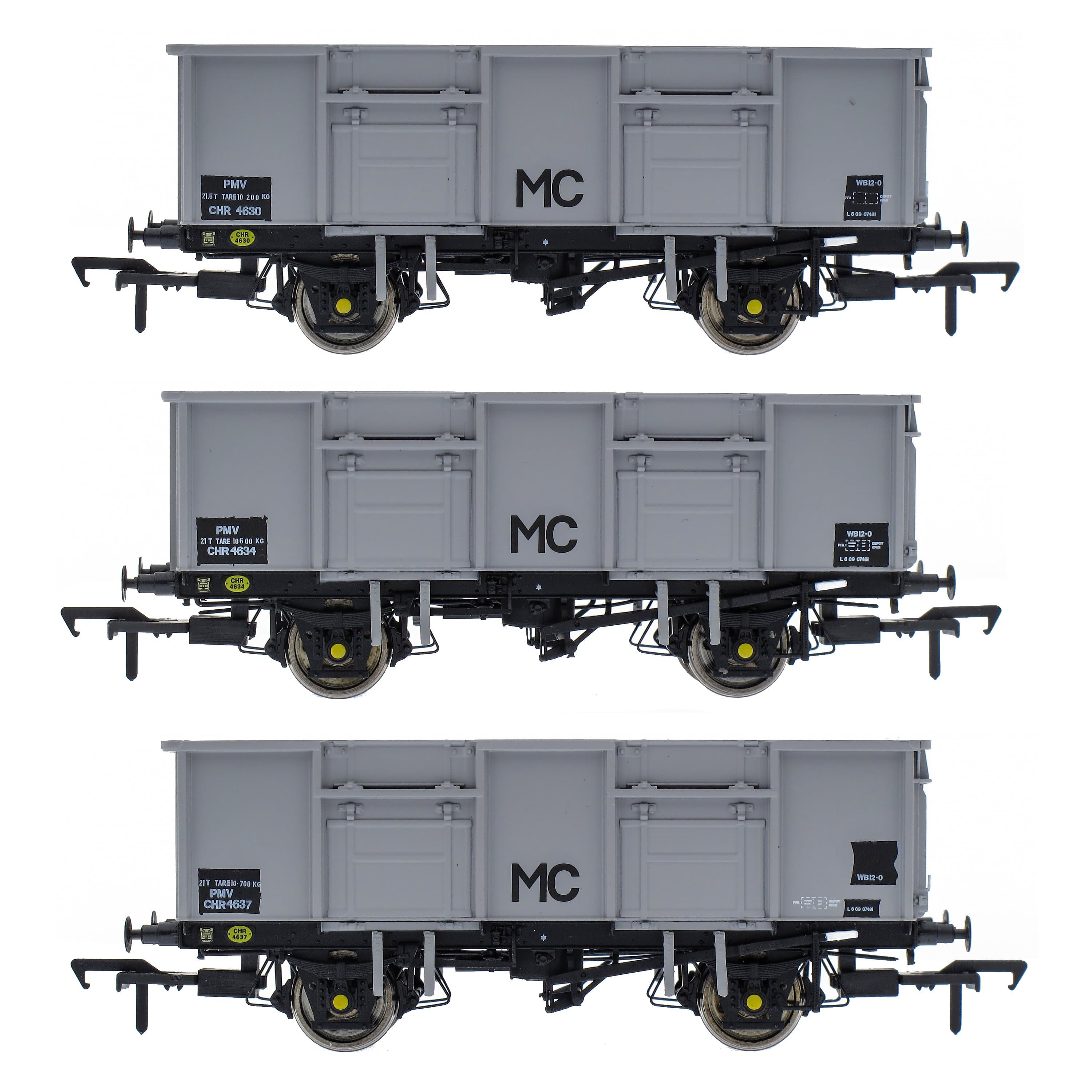 BR 21T MDV / PMV Triple Wagon Pack in MC Metals Livery