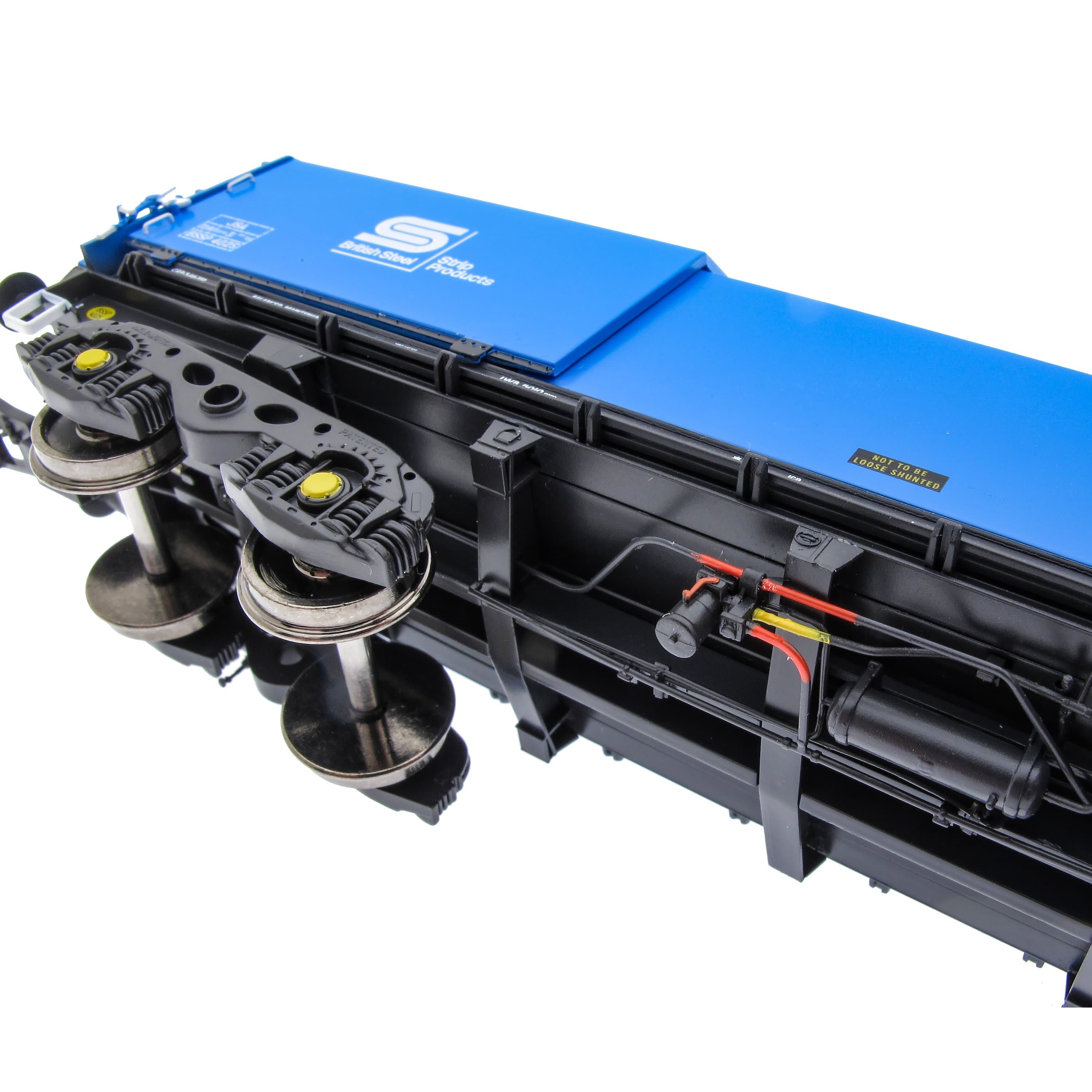 JSA Bogie Covered Steel Wagon Twin Pack - British Steel 1