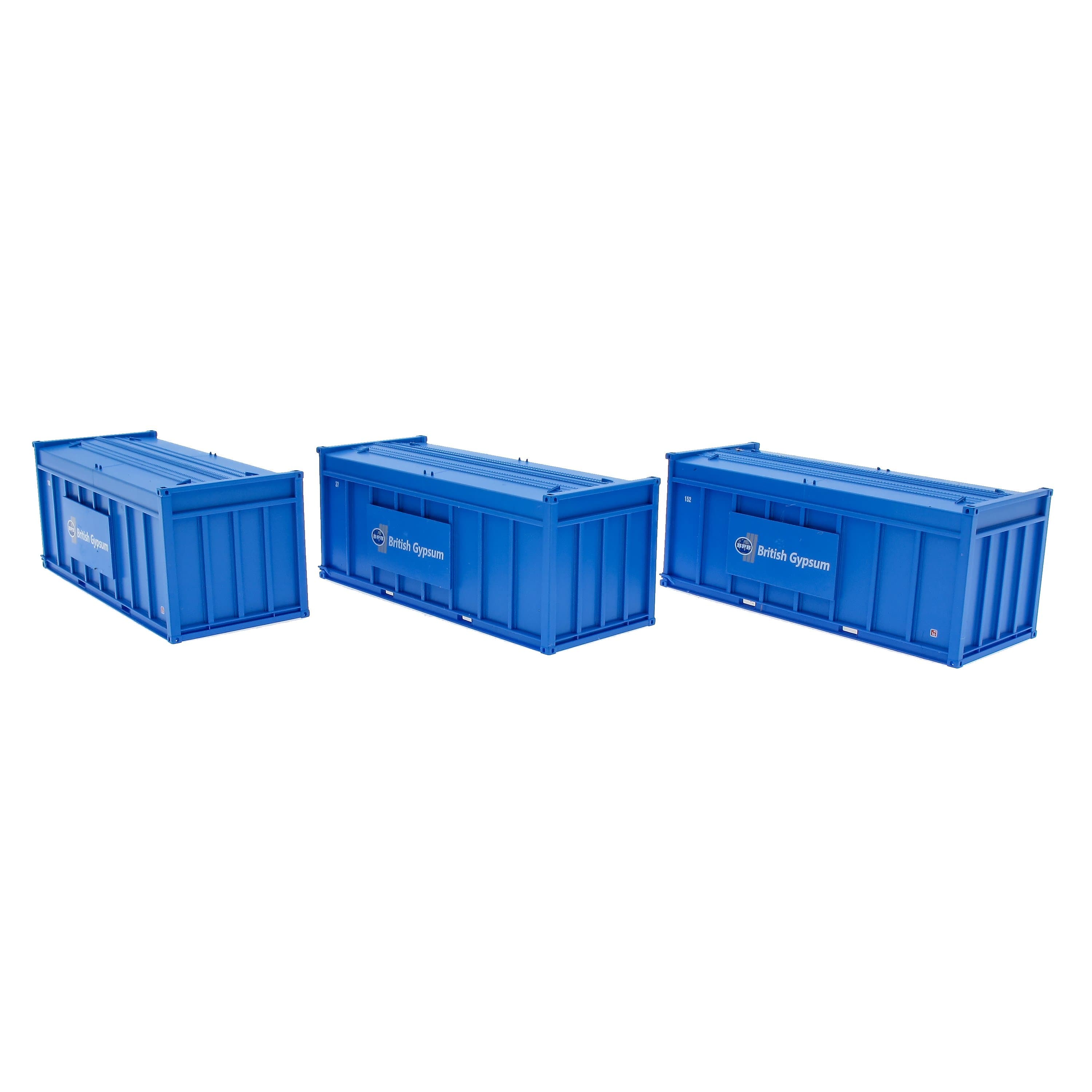 Pack of 3 Gypsum 20' Containers - Blue Containers